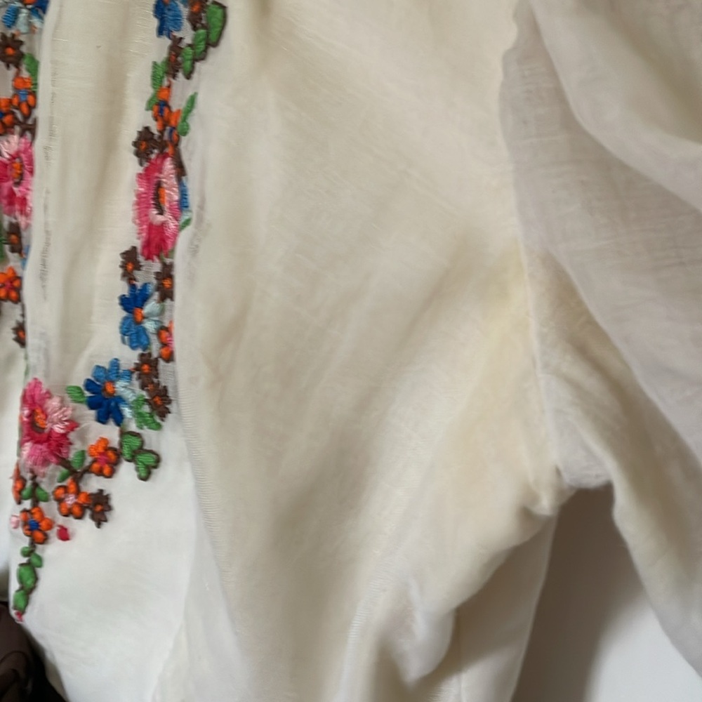 Vintage 70s prairie revival embroidered maxi dress, size XS-S range - Picture 16 of 16